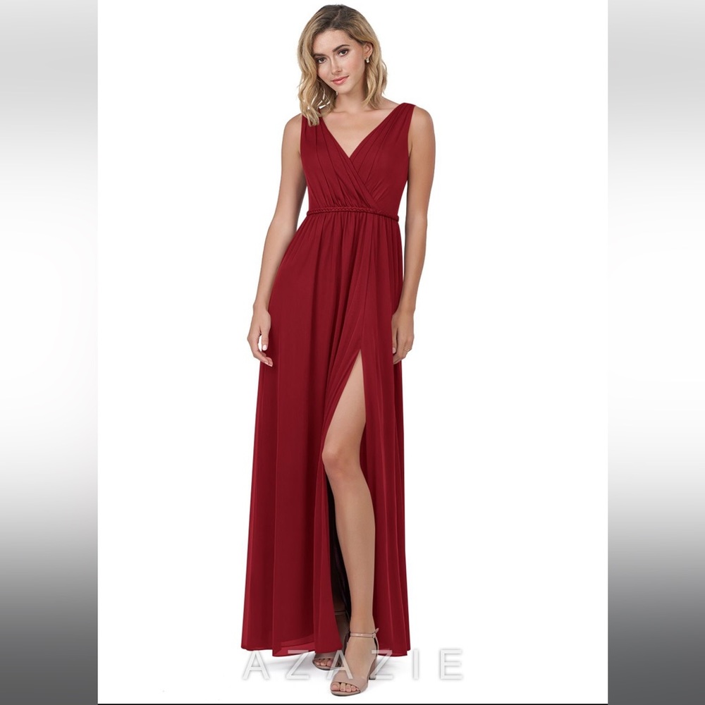 Azazie Burgundy Bridesmaid Dress